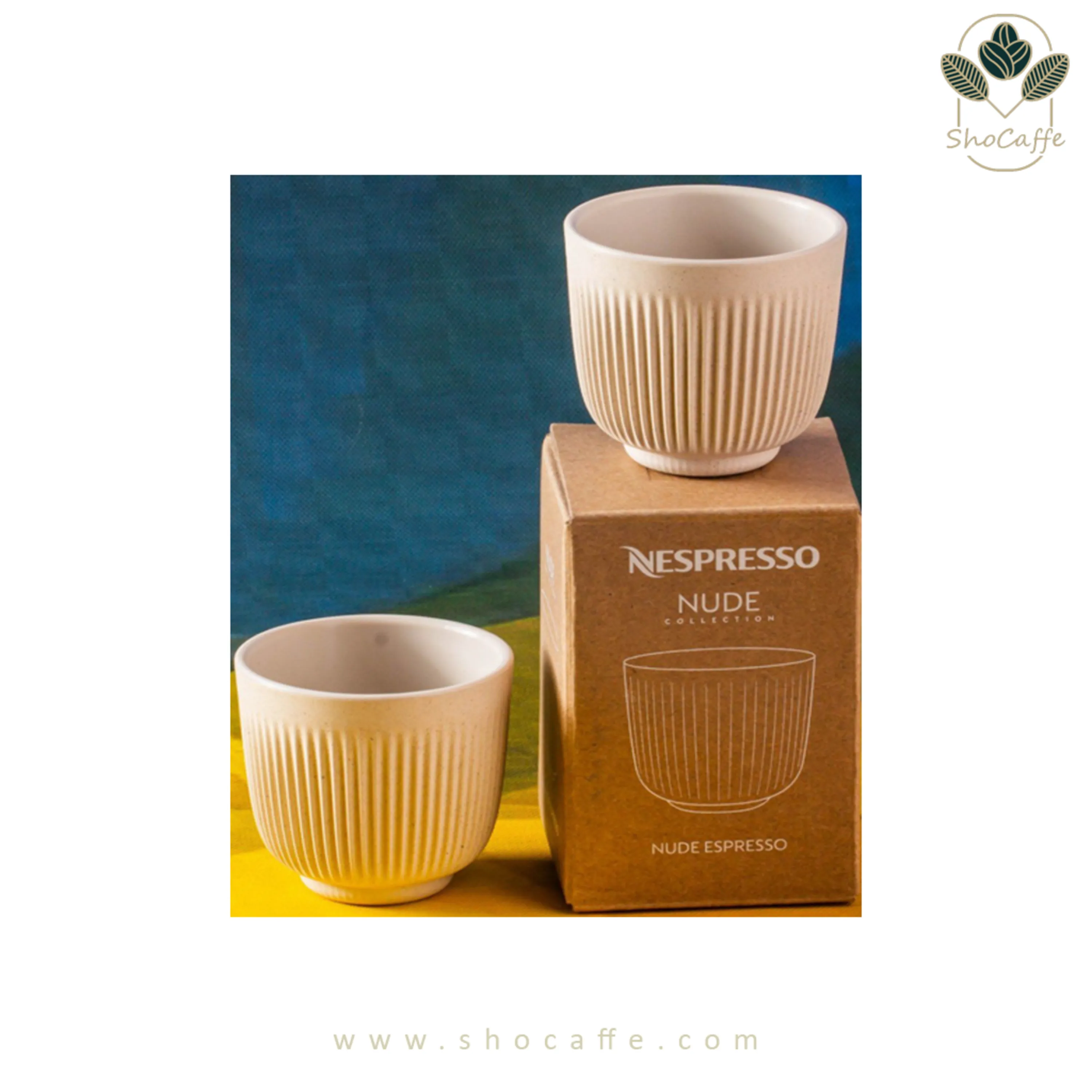 ست 2 عددی فنجان نسپرسو مدل Nude Collectio Espresso-ظرفیت 80 میلی لیتر